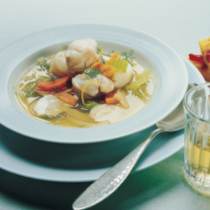 Fish soup with capsicum polenta | Reader's Digest Asia