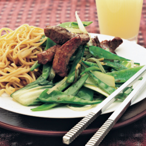 Stir-fry pork with Chinese greens | Reader's Digest Asia