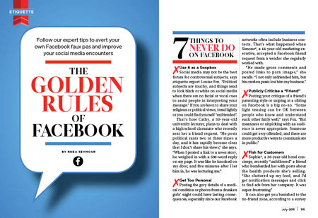 The Golden Rules Of Facebook Reader S Digest Asia