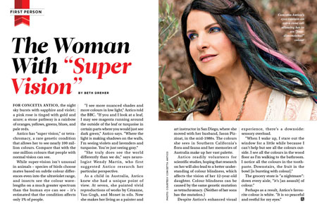 The Woman With Super Vision