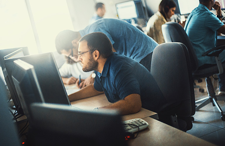 It may be your desk job